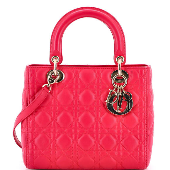 Christian Dior Handbags - Christian Dior Medium Lady Dior Bag Cannage Quilt Lambskin